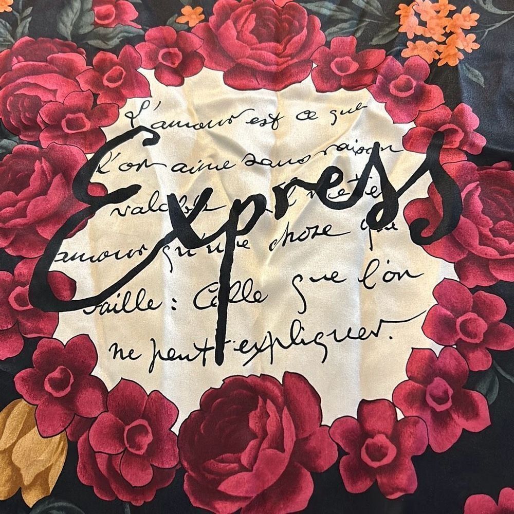 Express Roses Satin Scarf - Picture 3 of 3